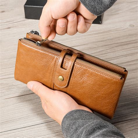 high quality leather wallets with rfid protection|genuine leather rfid blocking wallet.